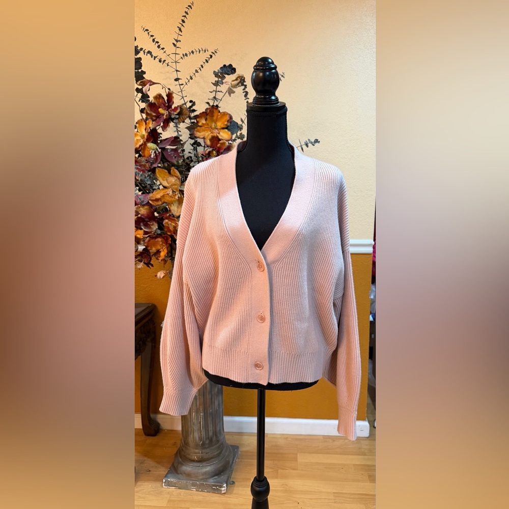 NWT Love Bonito Arabella Balloon Sleeve Knit Cardigan, Size Large